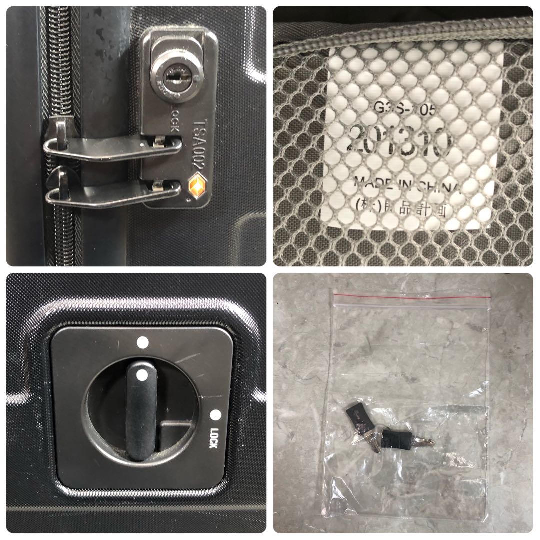 無印良品　キャリーケース　TSAロック　ブラック　大容量　バー高さ調整可能