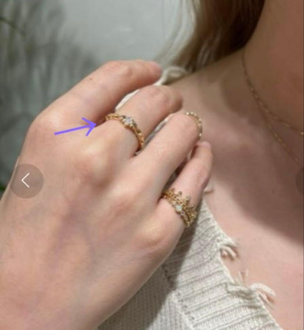 NOJESS k10 オパール リング 11号