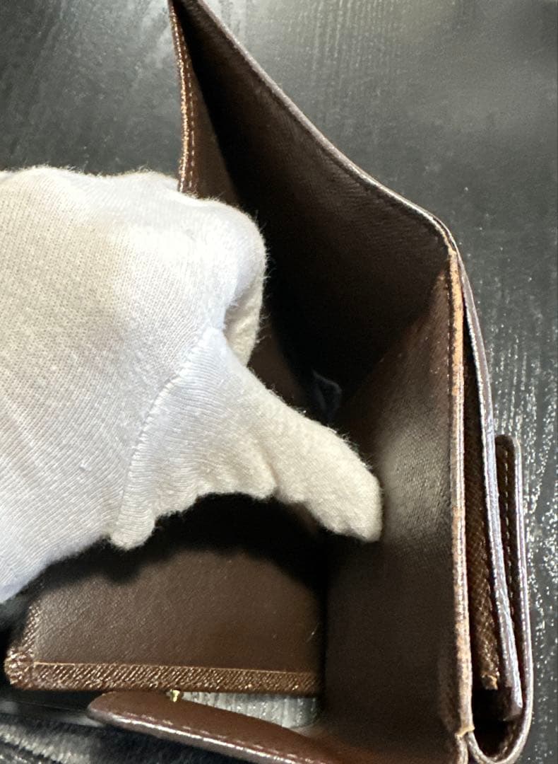 ルイヴィトン ダミエ三つ折財布