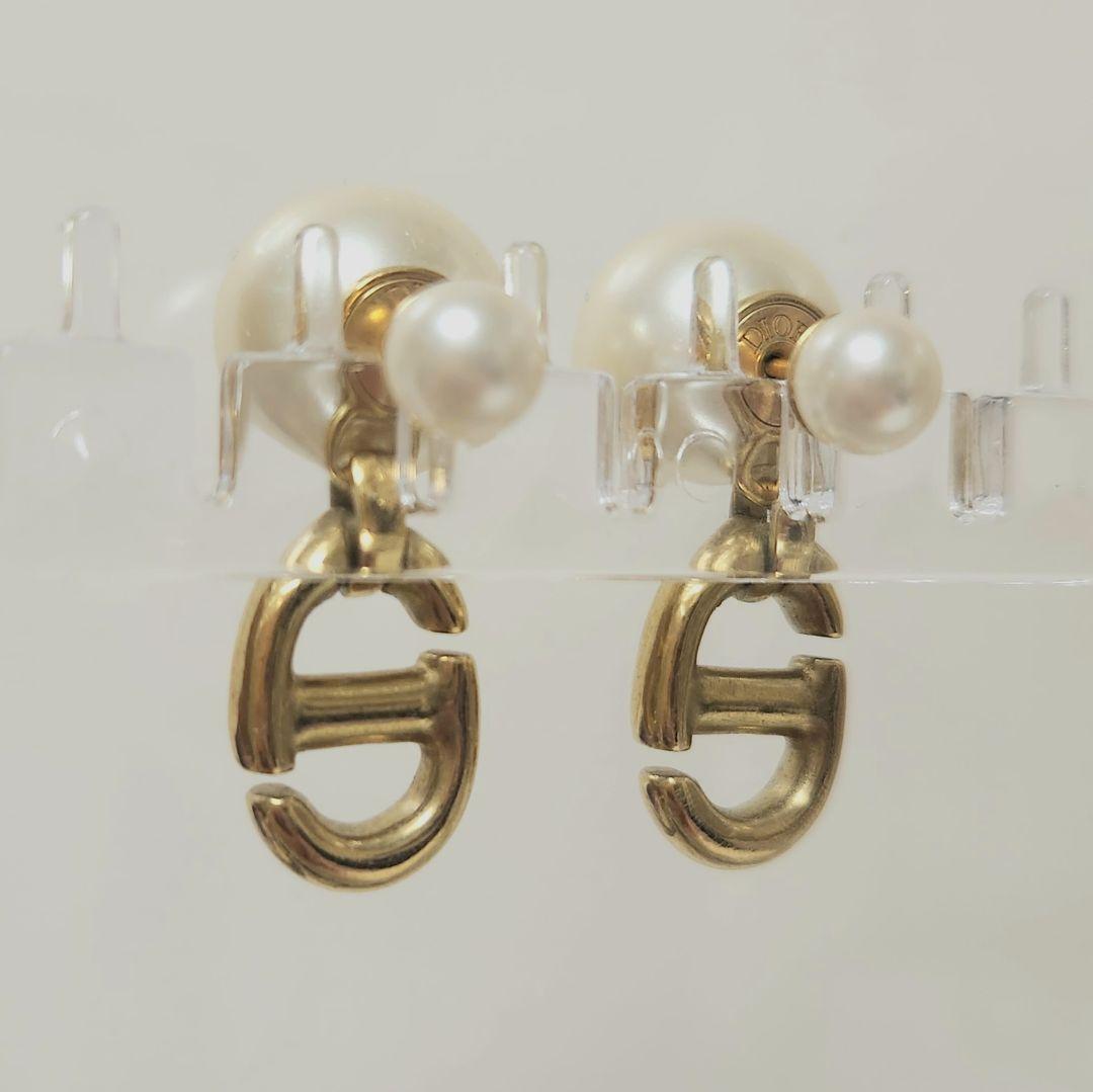 【A】【正規品】Dior トライバルボール CDロゴ ピアス 美品