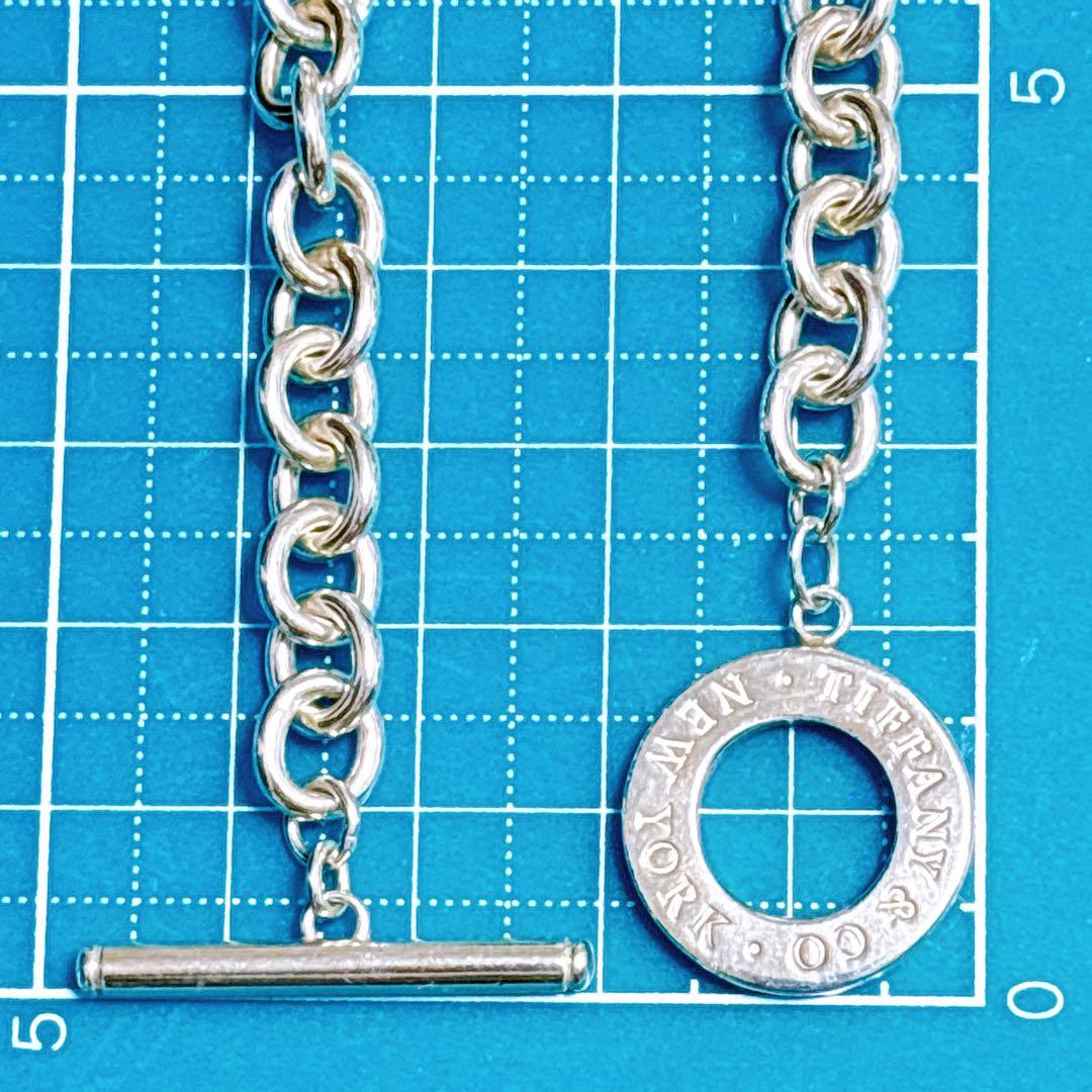【美品】19.5cm ティファニー サークル トグル ブレスレット SV925