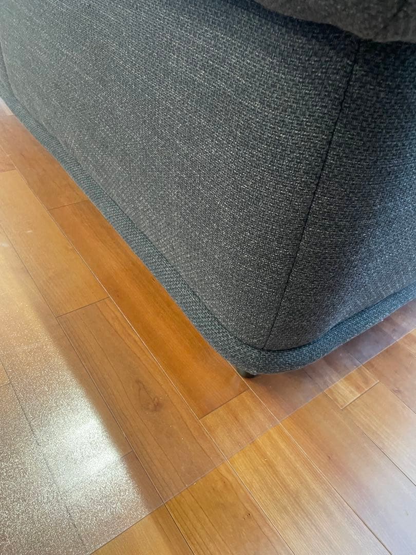 IKEAグレー ファブリック 3人掛けソファ