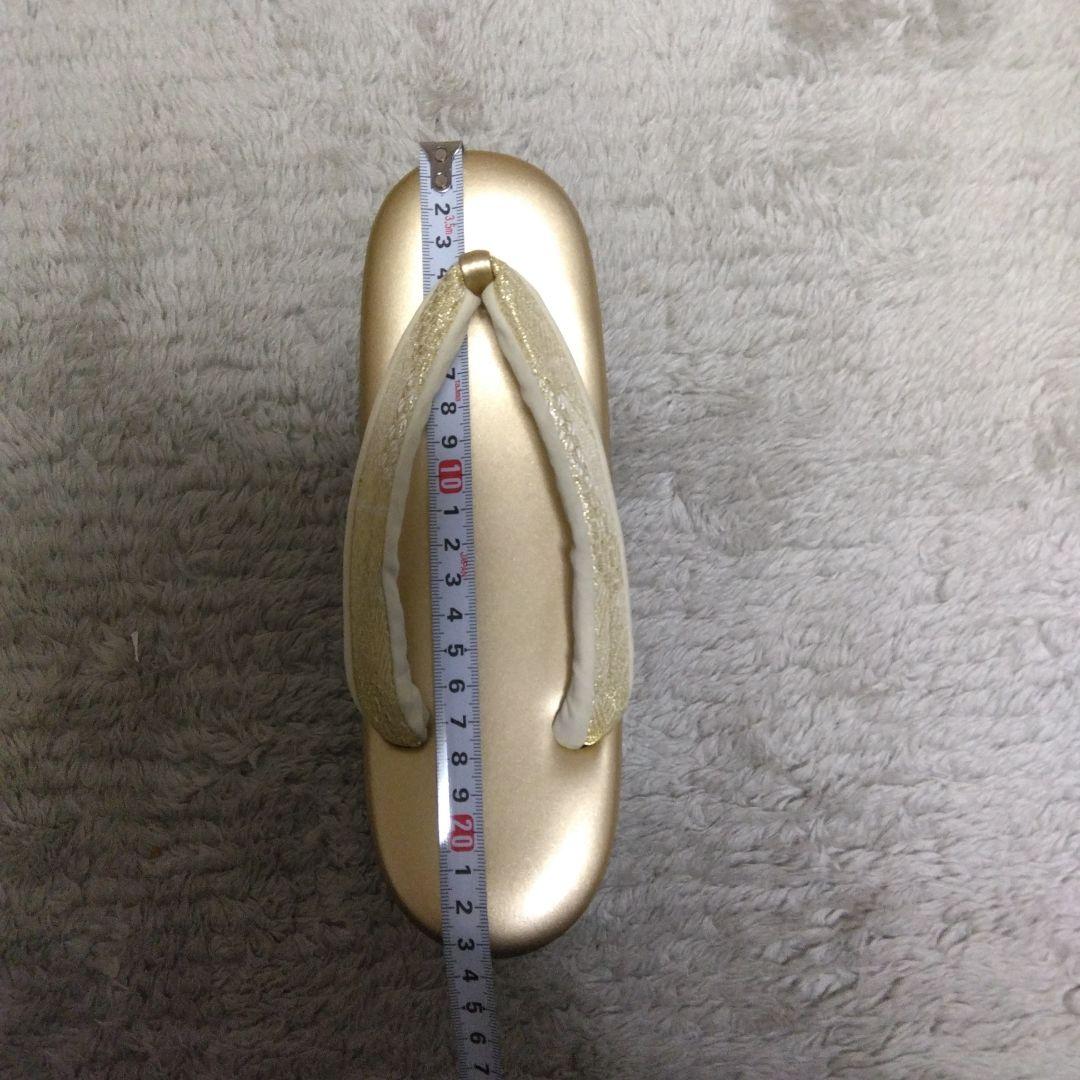 ハンドバッグとゴールド草履セットMサイズ