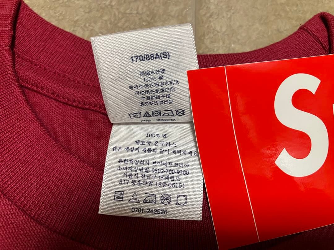 Supreme Mr.Cartoon Script Tee S Red レッド