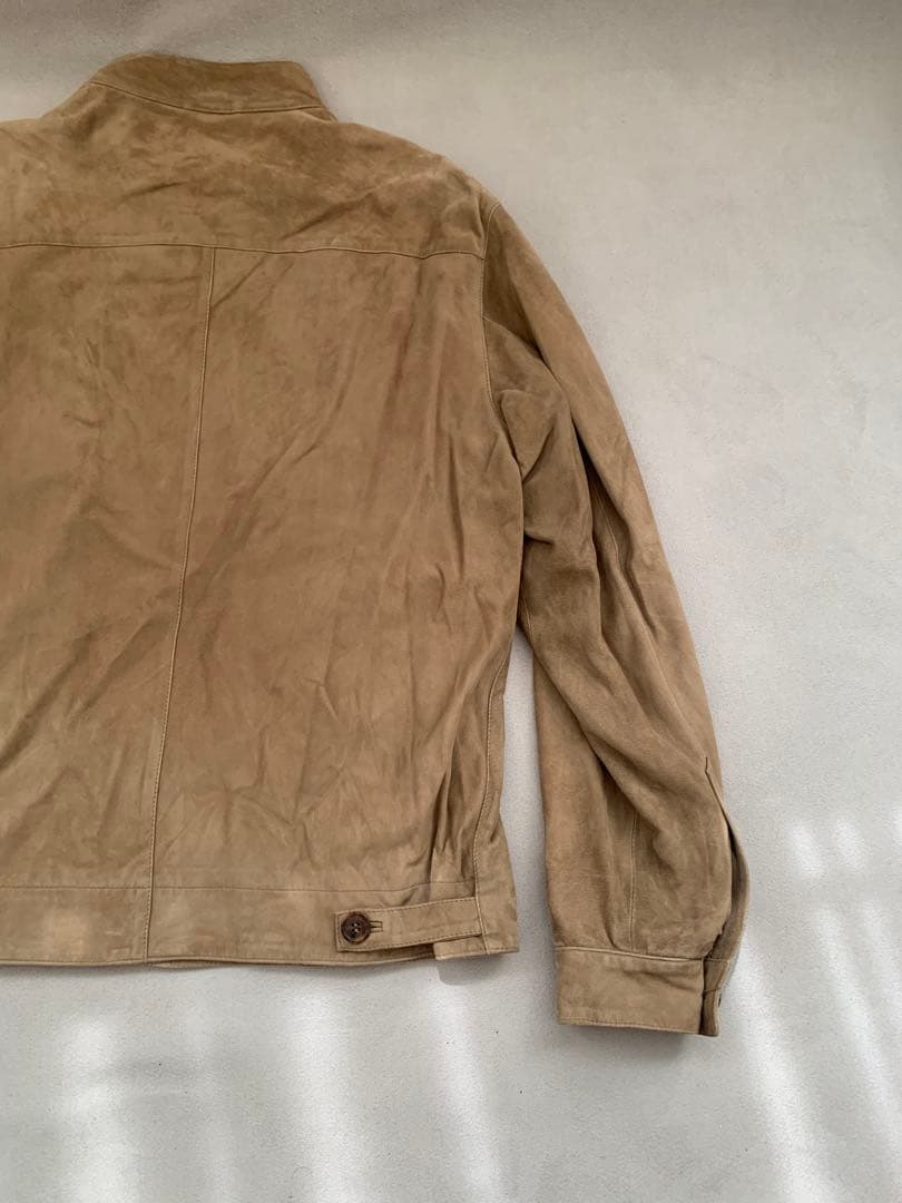 サルバトーレ　フェラガモ　スエード　シングルライダース