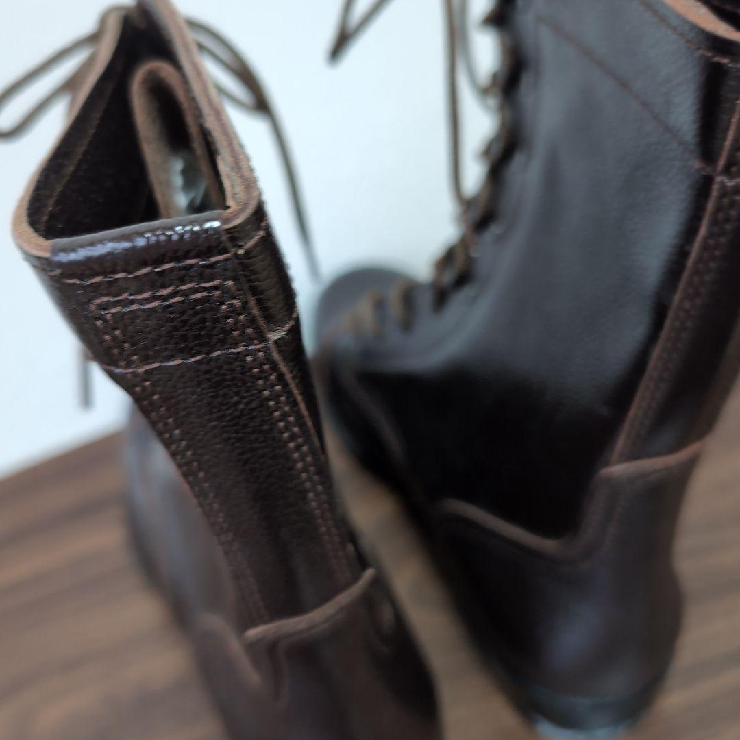 レア　陸上自衛隊　旧型半長靴　茶色　26.5センチ　ミリタリーブーツ　美品