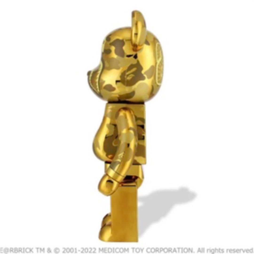 新品 ABC CAMO SHARK BE@RBRICK 1000% GOLD