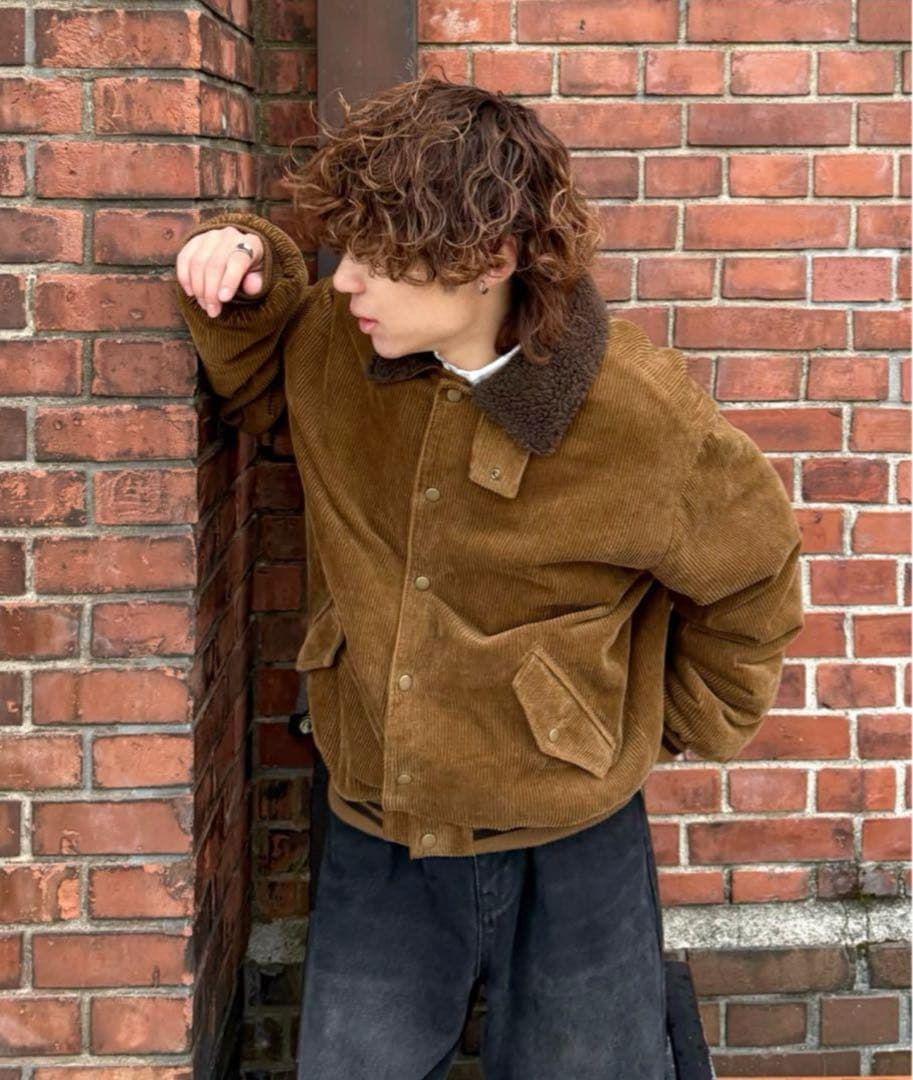 りゅうせい-コーデュロイボアジャケット
