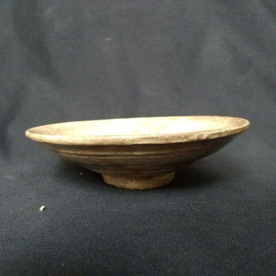 李朝 井戸脇 平茶碗 古箱あり 高麗 骨董 茶道具