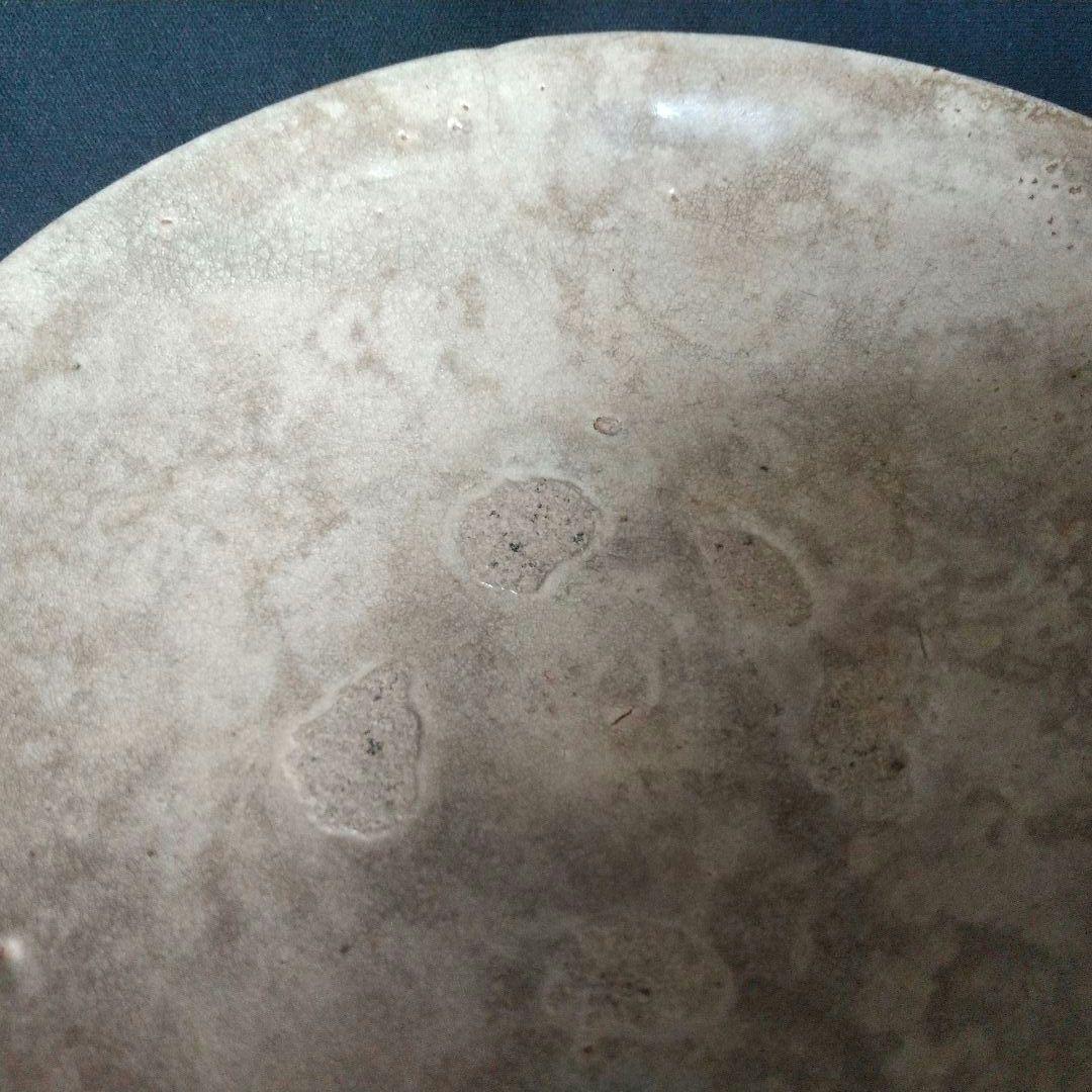 李朝 井戸脇 平茶碗 古箱あり 高麗 骨董 茶道具