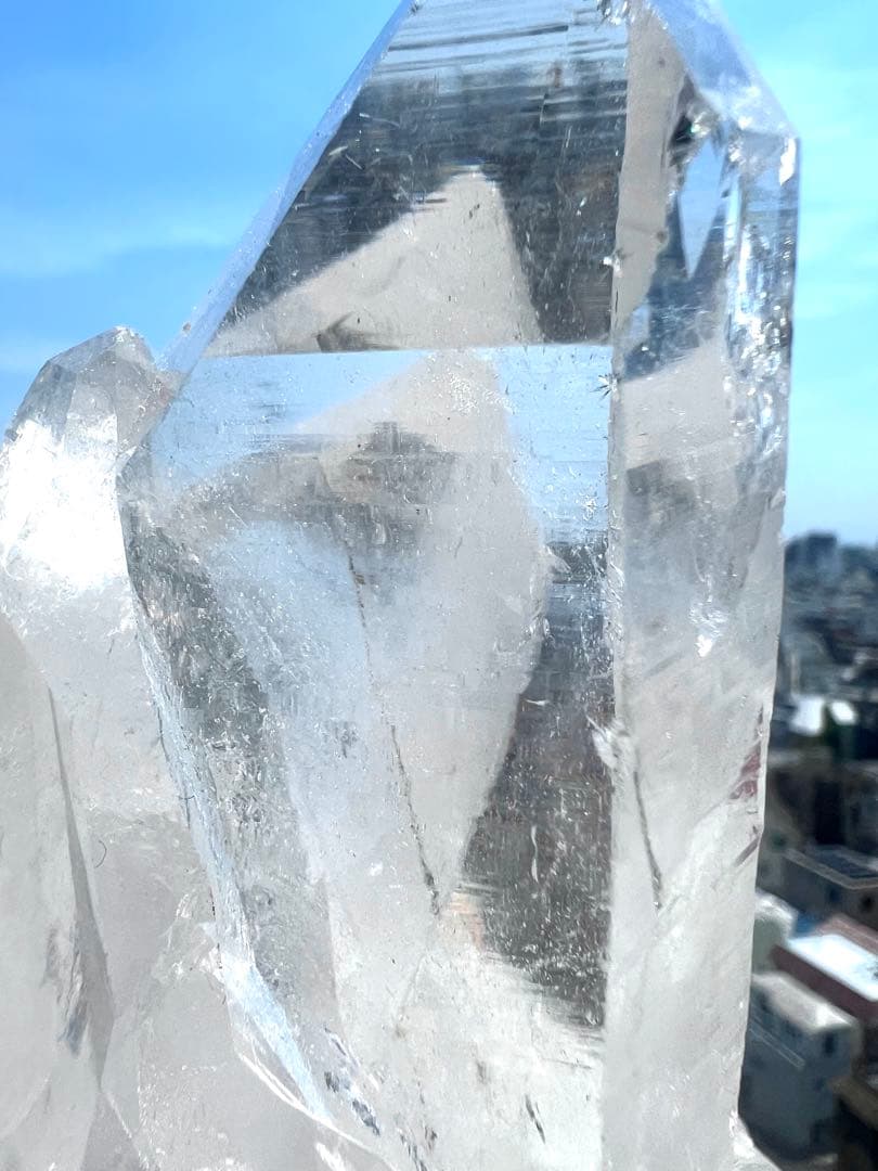 美✨1.3kg!希少✨AAAAA 宝石質 マニハール水晶 ✨大天使ミカエルの神殿