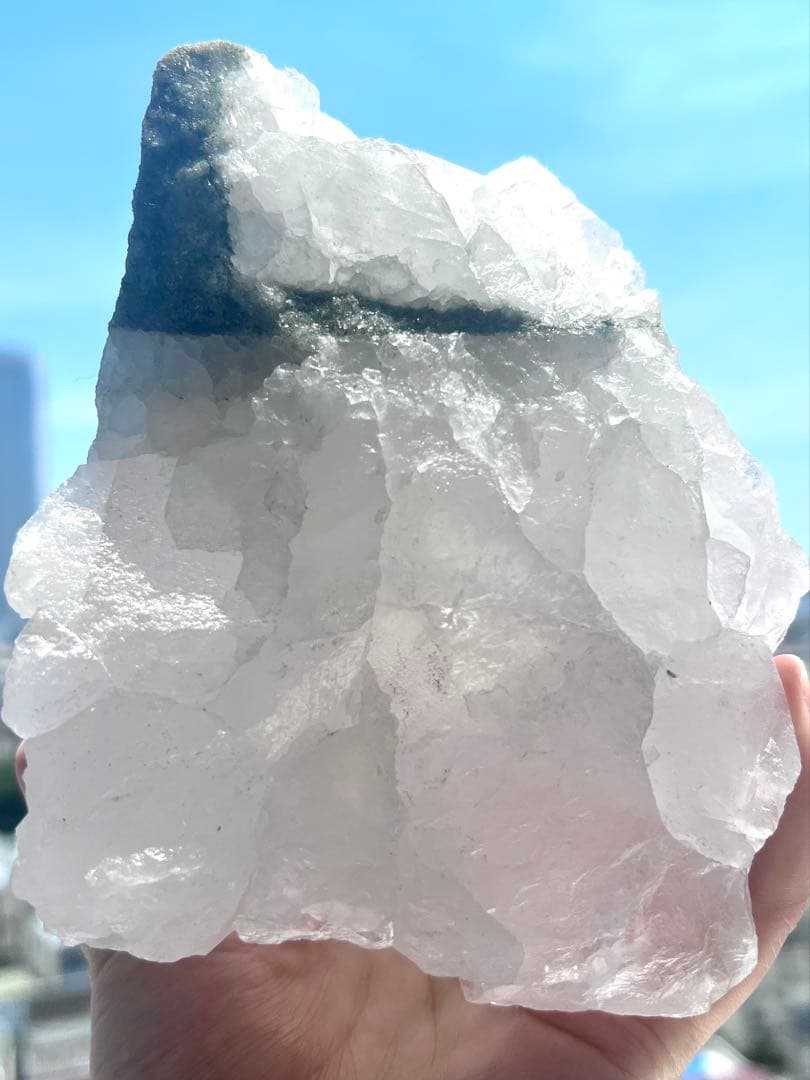 美✨1.3kg!希少✨AAAAA 宝石質 マニハール水晶 ✨大天使ミカエルの神殿