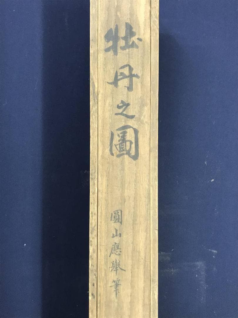 【模写】円山應挙/清風牡丹図/花図/横物/掛軸☆宝船☆AD-402