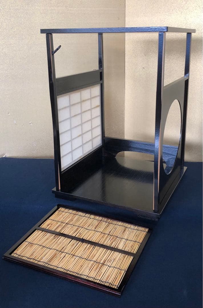 《R》茶道具 吉野棚 組立式 塗師 表恵作 共箱 260105か4