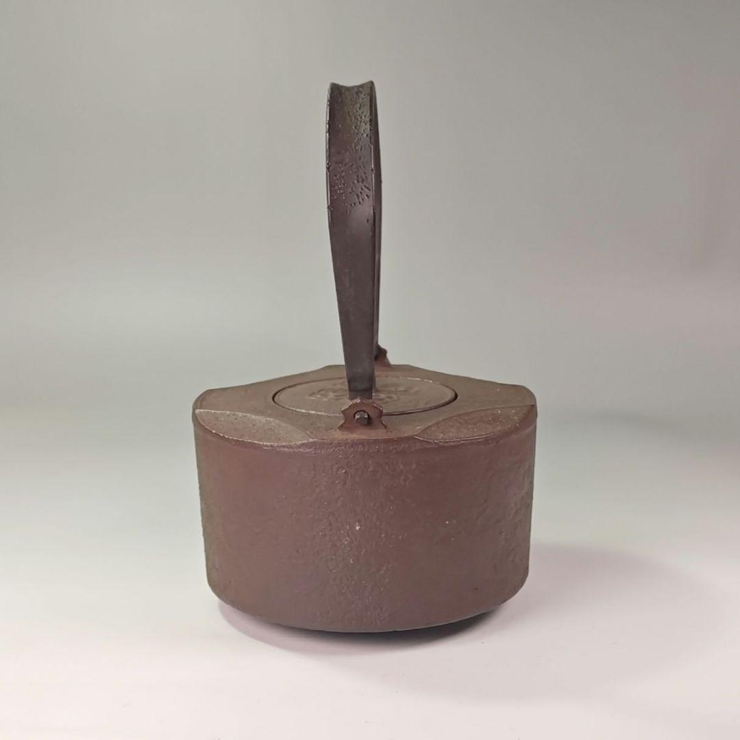 ウ318 銚子『釜師　須藤浄義造』『七宝　銚子　共箱　鉄製』茶道具