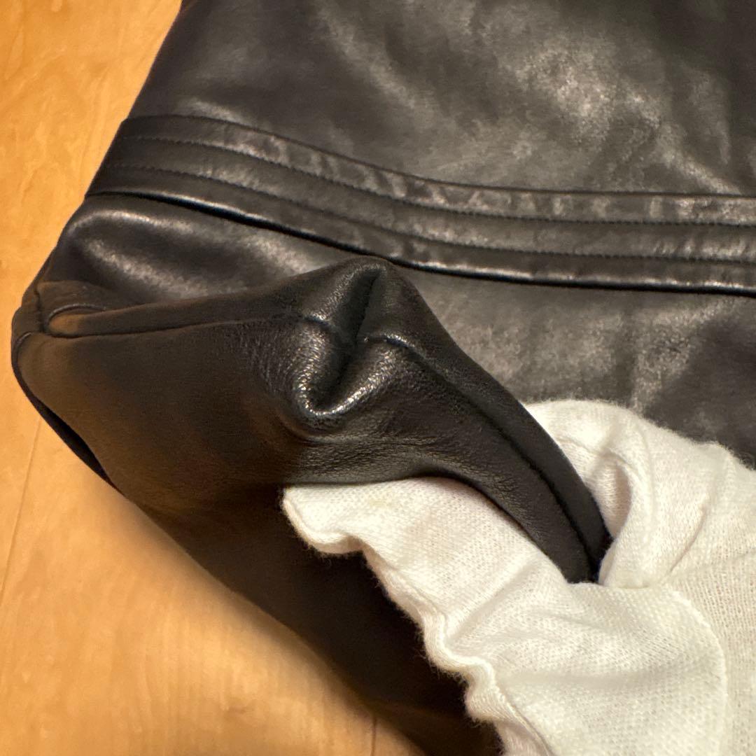 栃木レザー　ノガケ　ブリーフケース　ラージ　ブラック