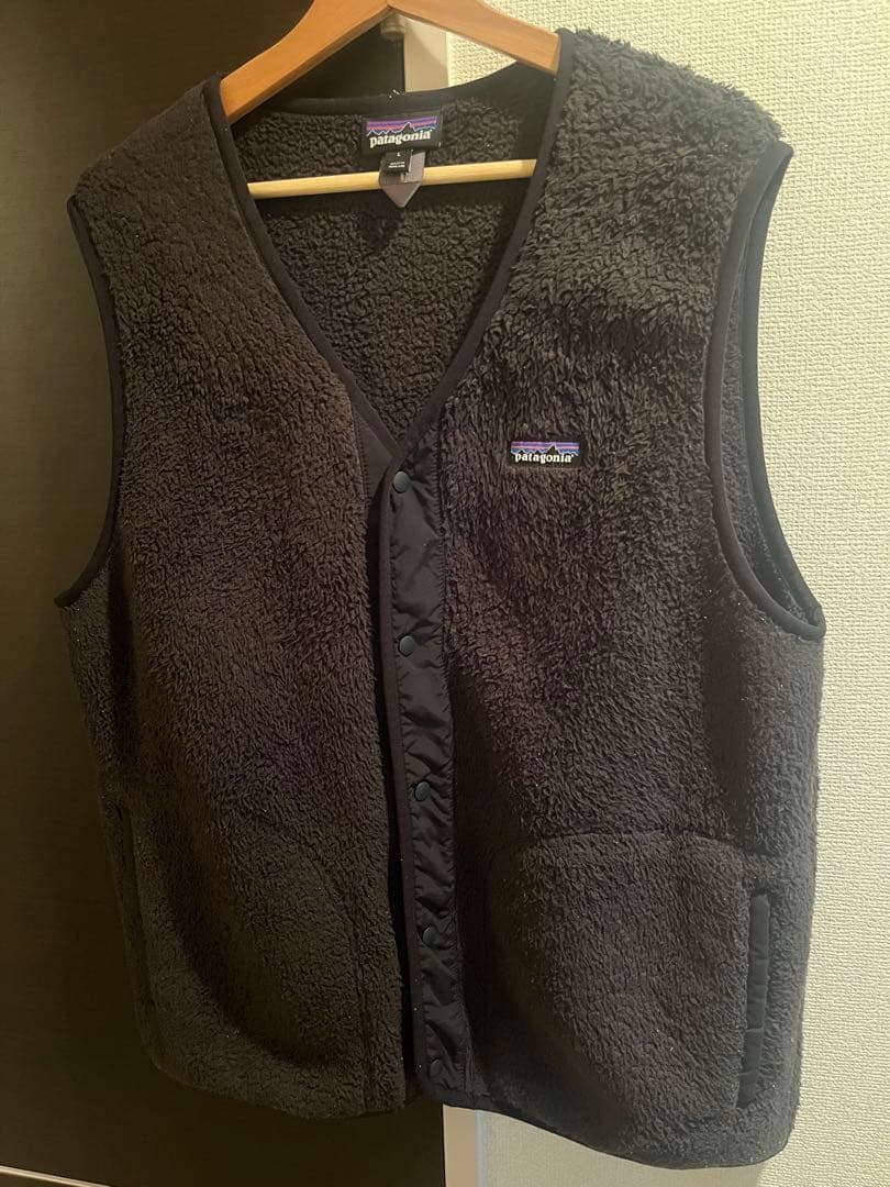 patagonia ブラック フリースベスト L