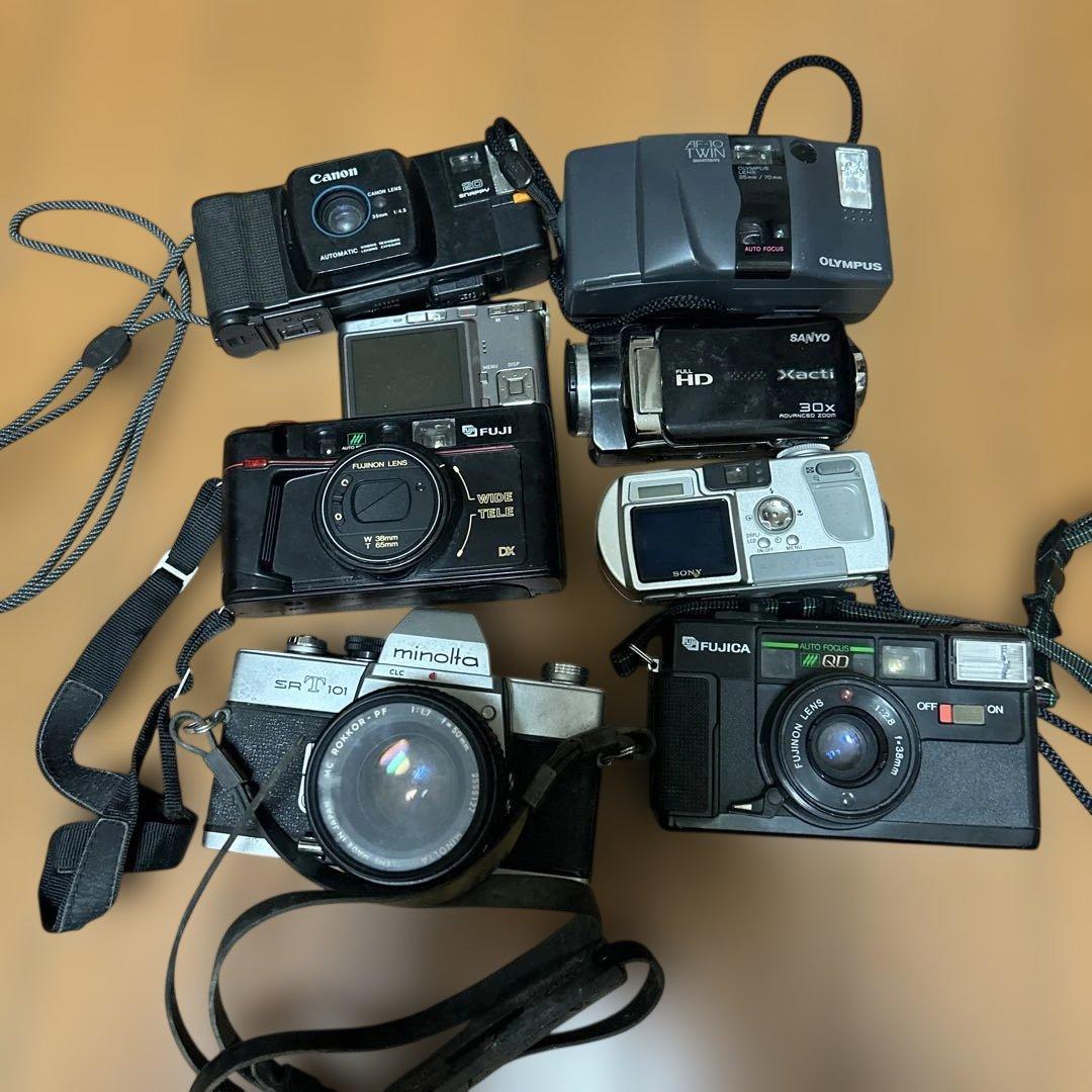 フィルムカメラとデジタルカメラセット