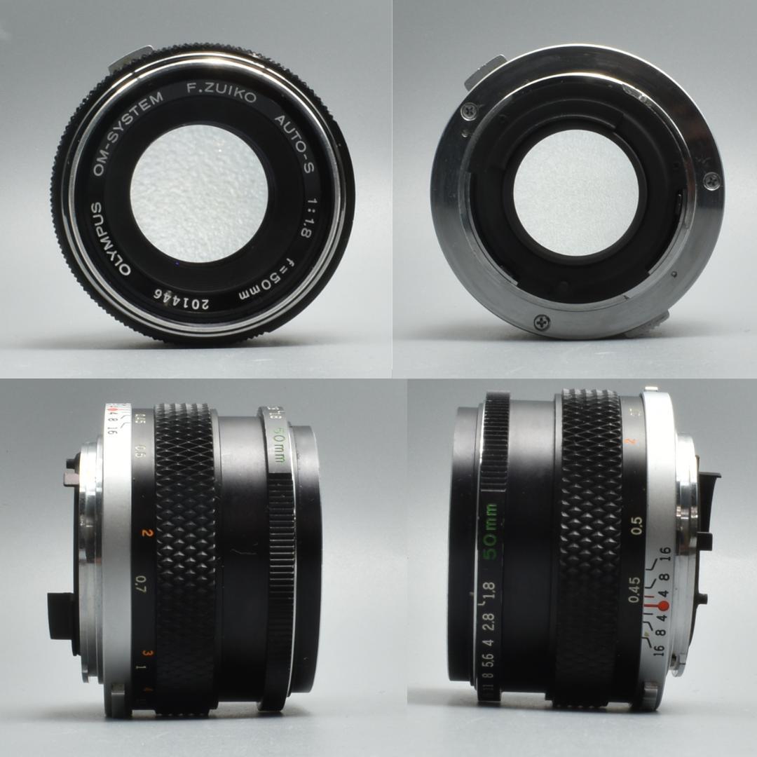 整備済 完動 Olympus OM-1 MD 50mm F1.8 露出計OK