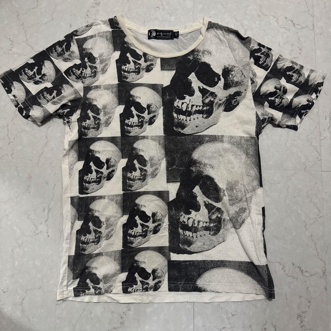 ヒステリックグラマー アンディ・ウォーホル スカル Tシャツ