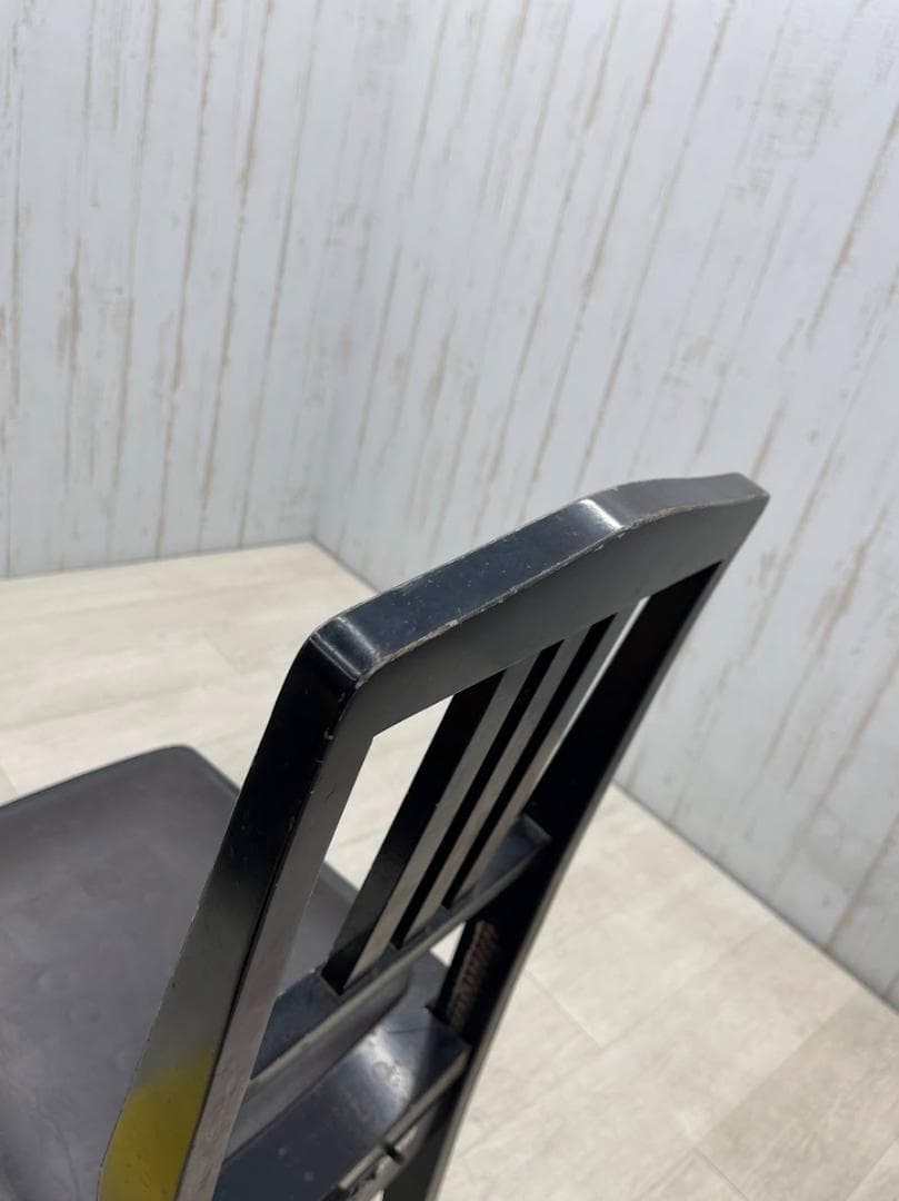 カワイ トムソン椅子 黒 高さ調整可能 ピアノ椅子 背もたれ KAWAI