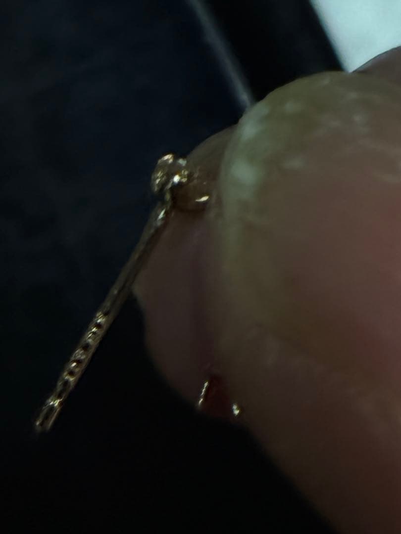 18金クロスダイヤピアス