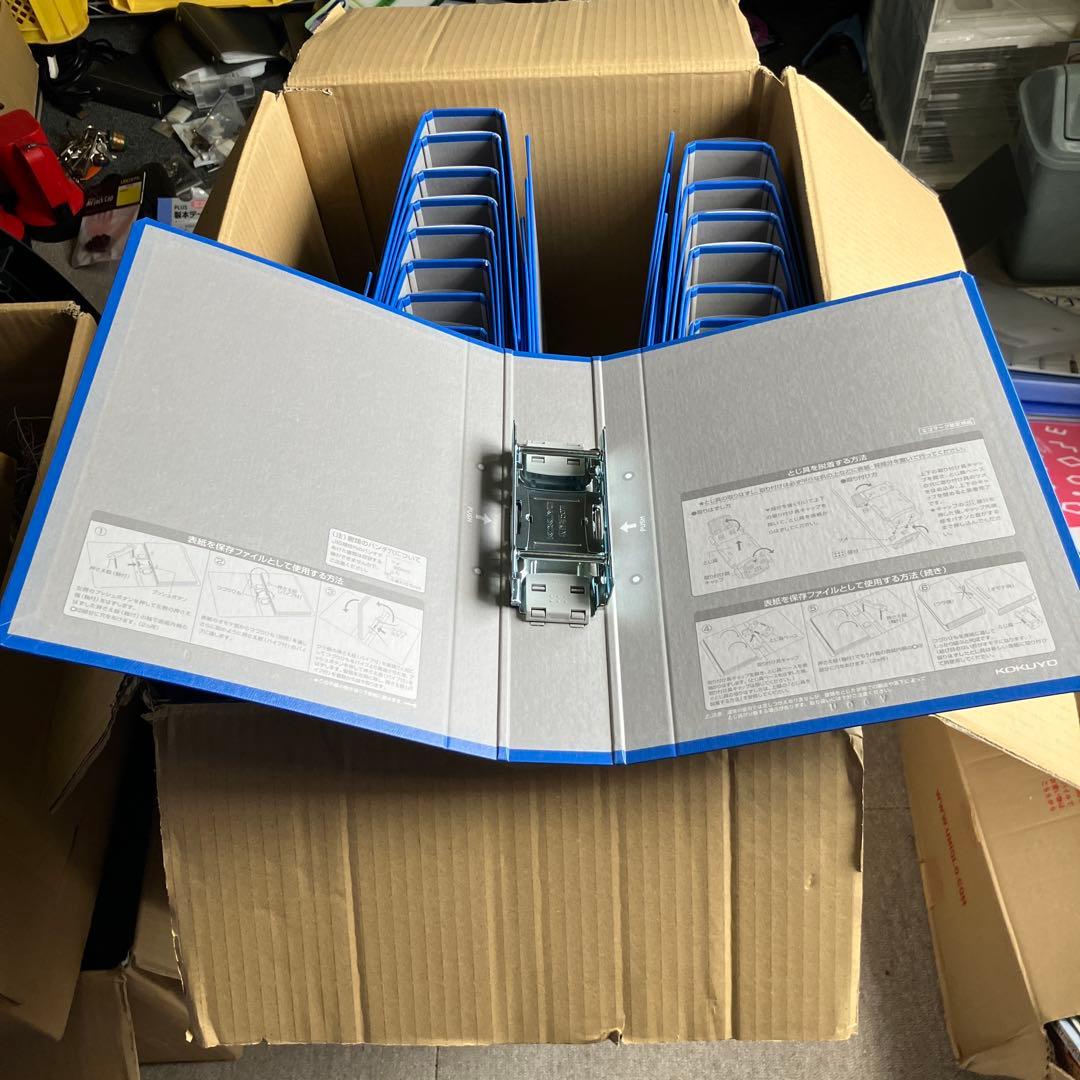 コクヨ エコツインR A4-S 青 2リングファイル28冊セット