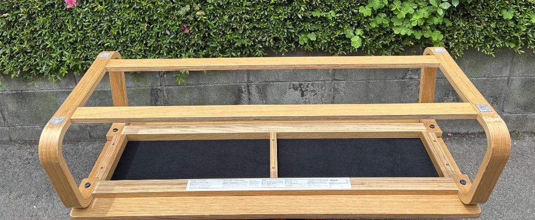 Y【中古】MUJI　無印良品　オーク材 リビングでもダイニングでもつかえるベンチ