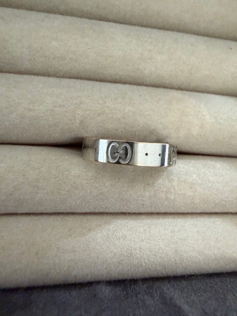 GUCCI ICONリング K18 ホワイトゴールド 10号