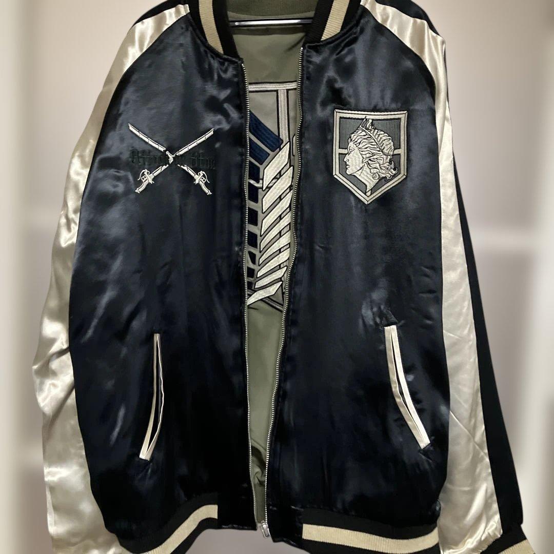 進撃の巨人　リヴァイ刺繍スカジャン　新品XL