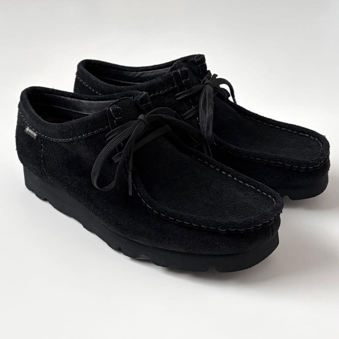 美品★Clarks GTX ワラビー ブラック クラークス GORE-TEX 黒