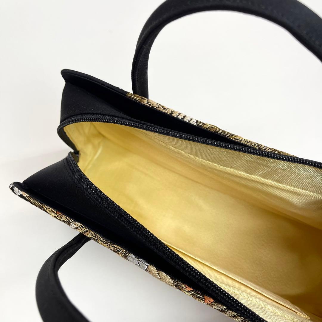 レモンです❣️【着物と帯 時流】B25164◆和装 カジュアルバッグ◆西陣織