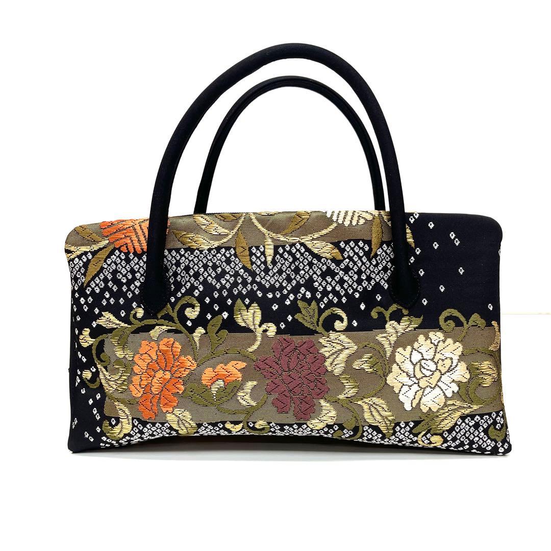 レモンです❣️【着物と帯 時流】B25164◆和装 カジュアルバッグ◆西陣織