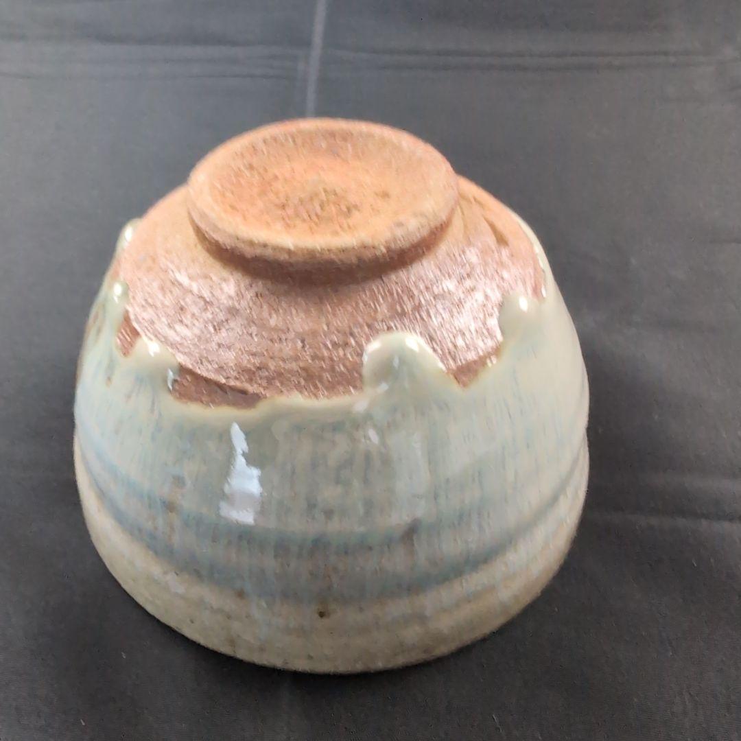 西岡小十 氏作 絵斑唐津茶碗 唐津茶碗 共箱付き