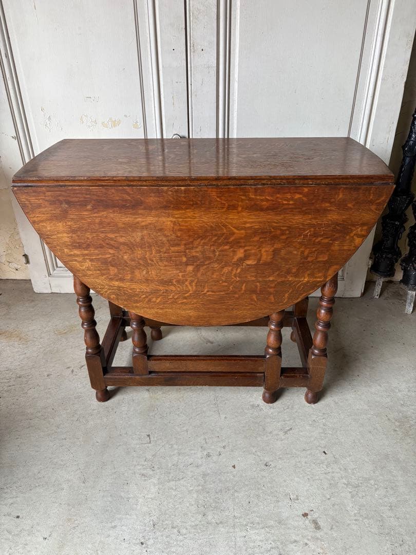 オーク　バタフライテーブル/アンティーク