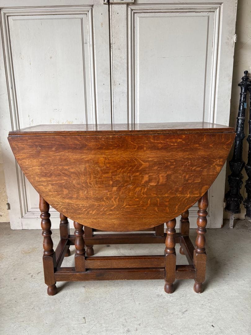 オーク　バタフライテーブル/アンティーク