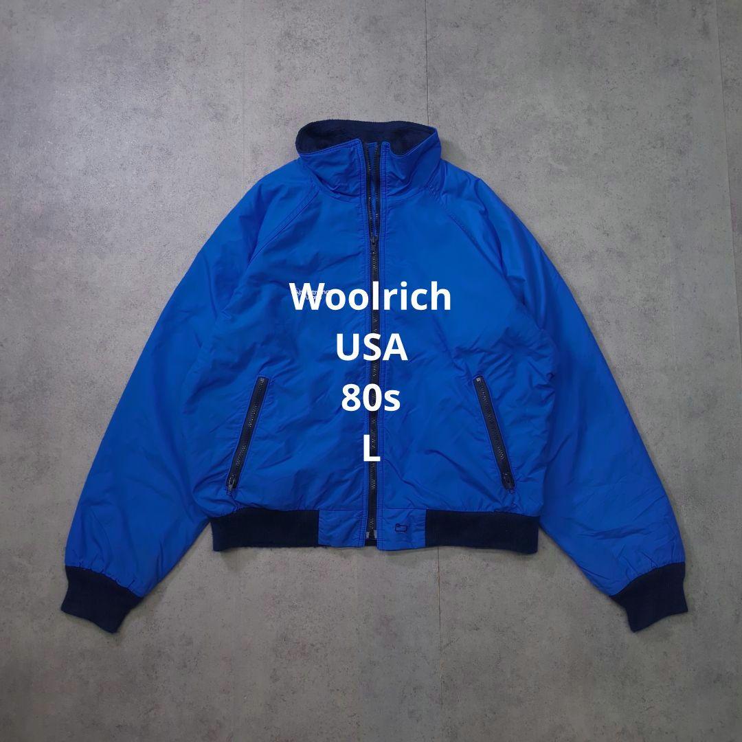 USA製 80s Woolrich ナイロンシェル ブルゾン L