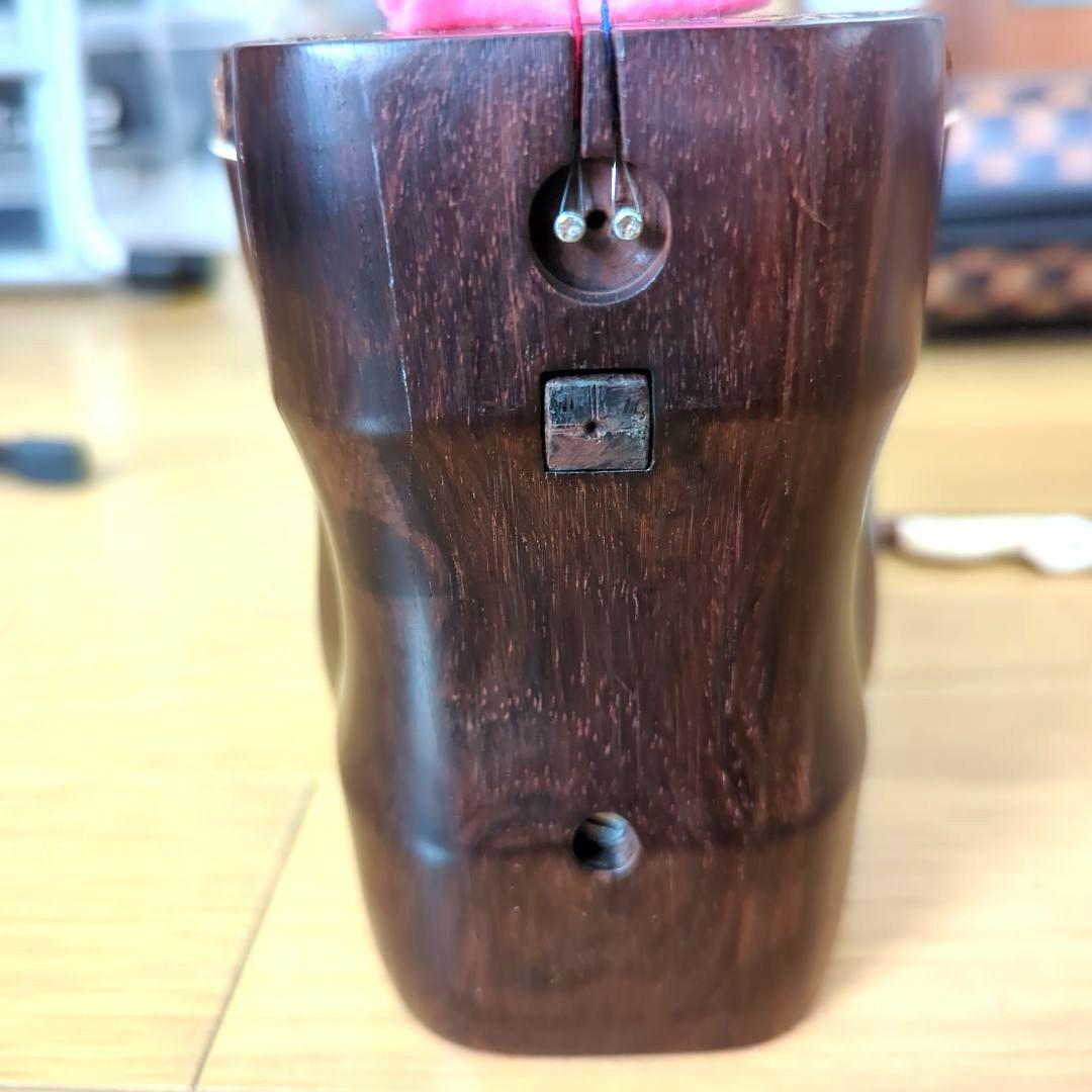 胡涵柔製作 最上級明清老紅木 未使用 螺鈿花 回紋頭 二胡5