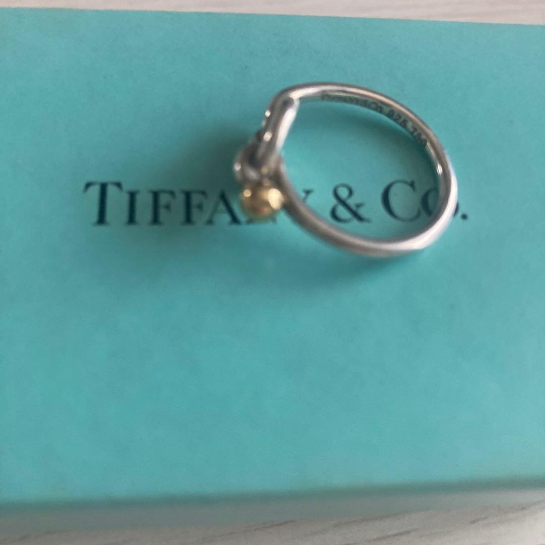 Tiffany & Co.ラブノットリング シルバーゴールド13号ボックス袋付き