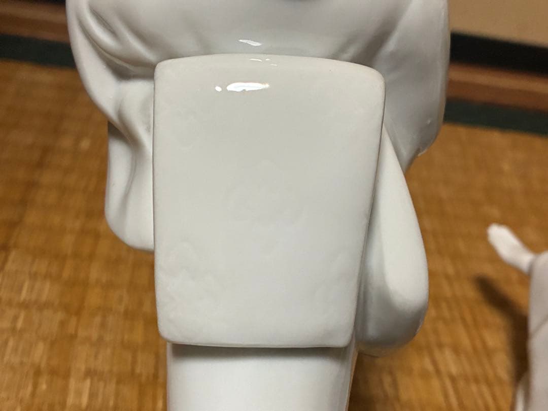 白磁 琴引き 和装 乙女 女人像 揃い 三体まとめて 時代物