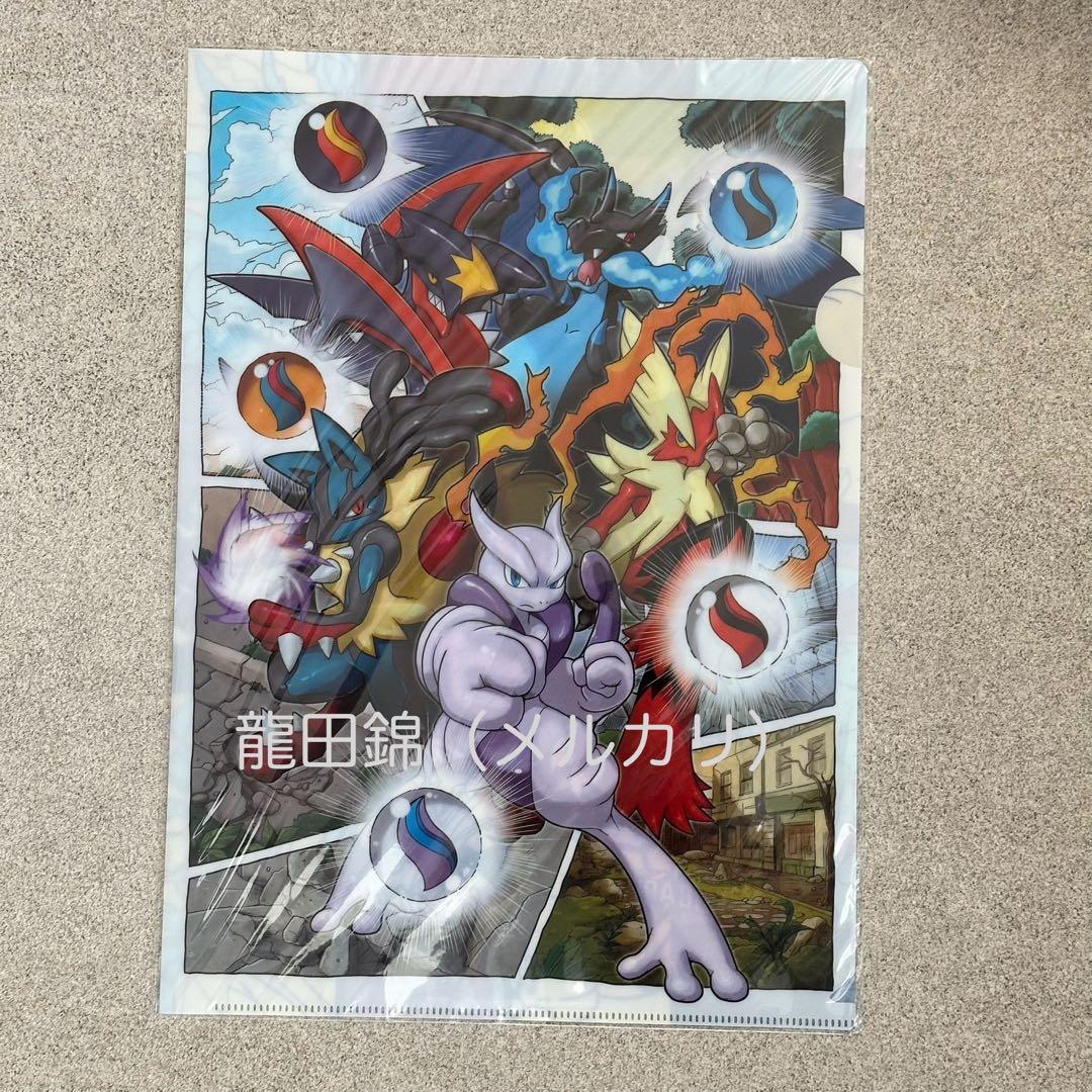 【新品未使用】　ポケモン　メガ進化　下敷き・クリアファイルセット　（匿名配送）