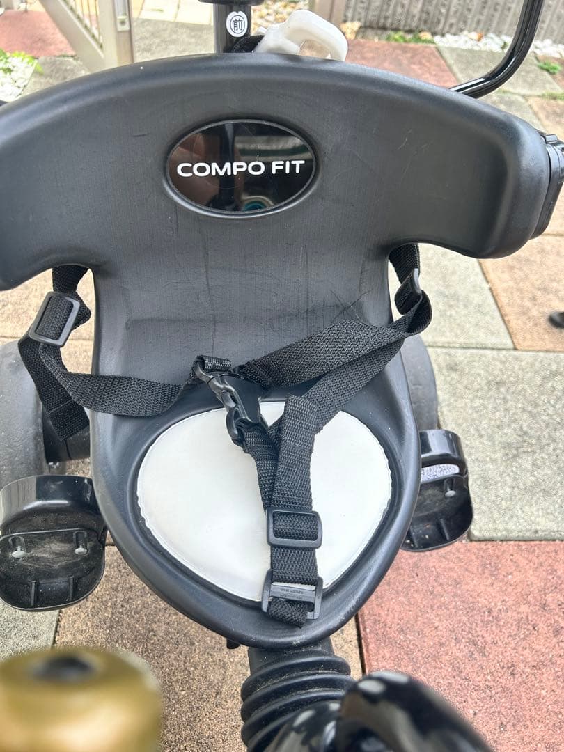 ides 三輪車 青色 前カゴ付き