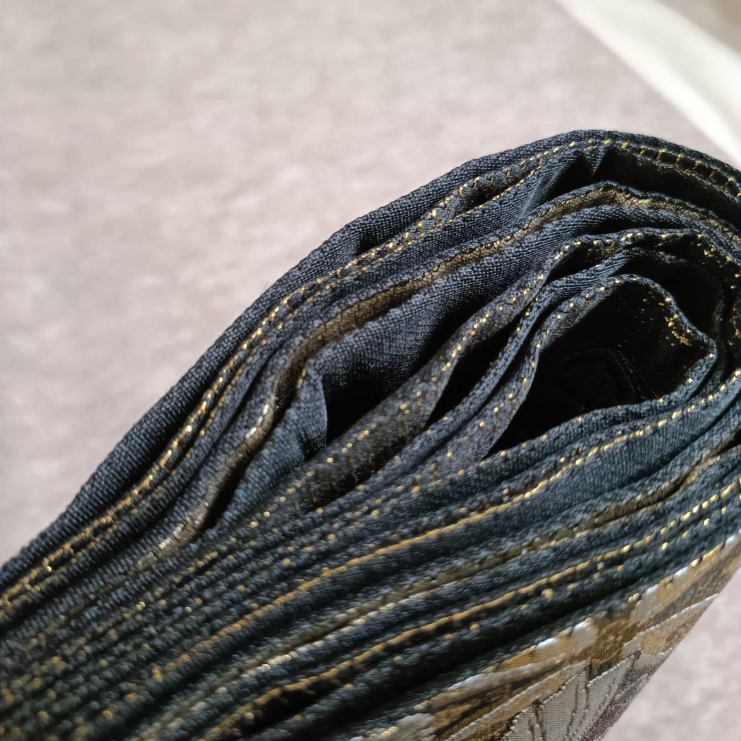 ◆1016◆全通柄　袋帯　本金箔超極細織錦　唐渡花鳥全通　西陣織　正絹　着物帯