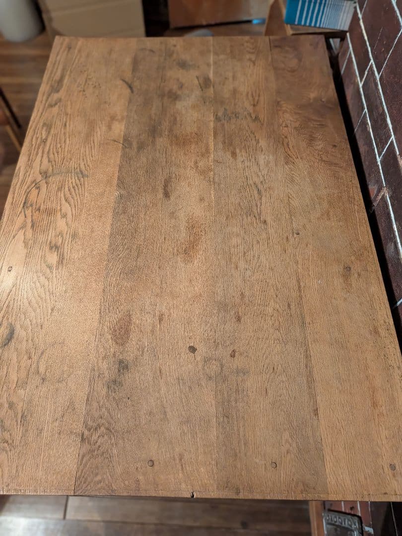 ヴィンテージ　アンティーク片袖机　ワークデスク