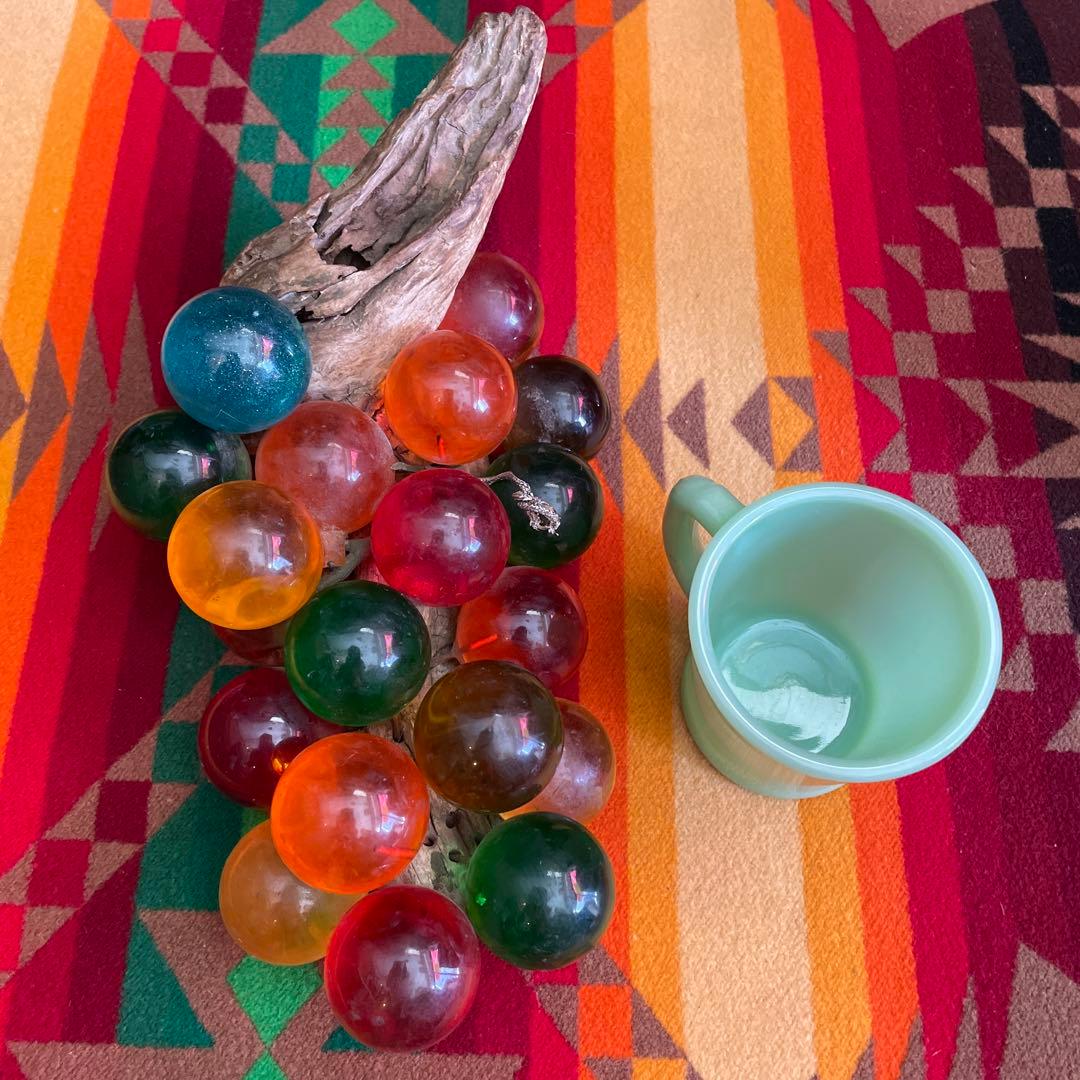 希少！50s〜60sミッドセンチュリー葡萄ぶどう置物アメリカアンティーク　USA