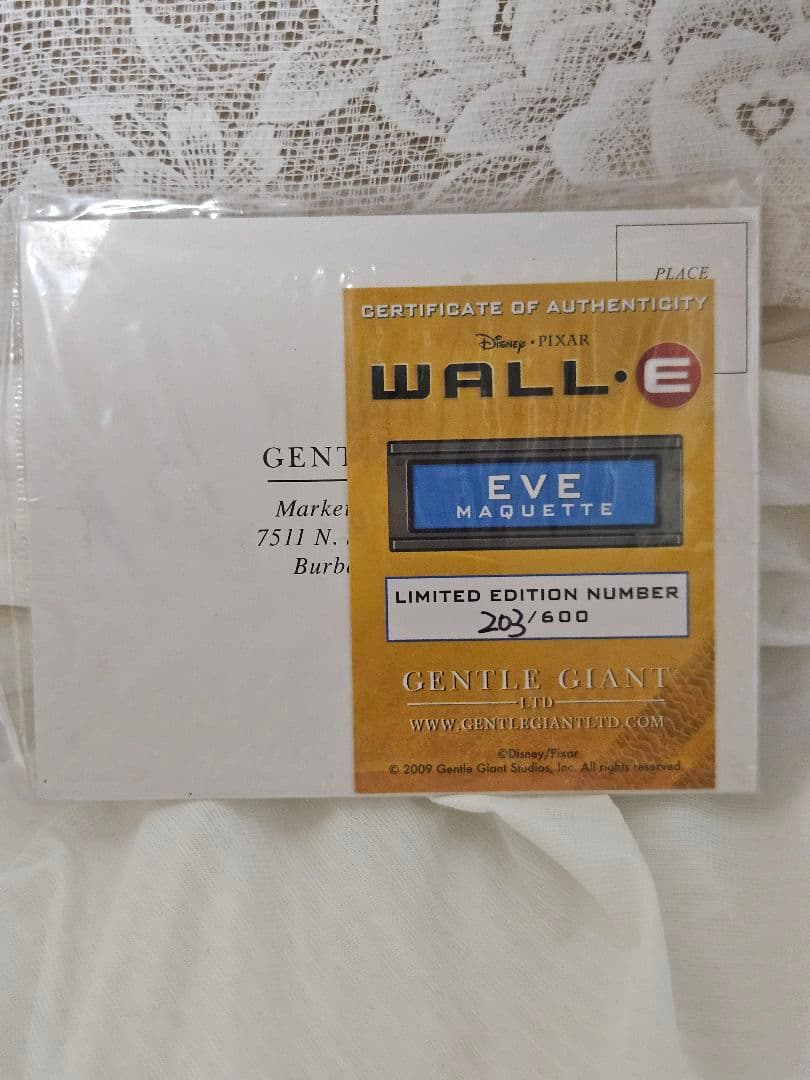 ウォーリー ジェントルジャイアント イヴ フィギュア ピクサー ディズニー