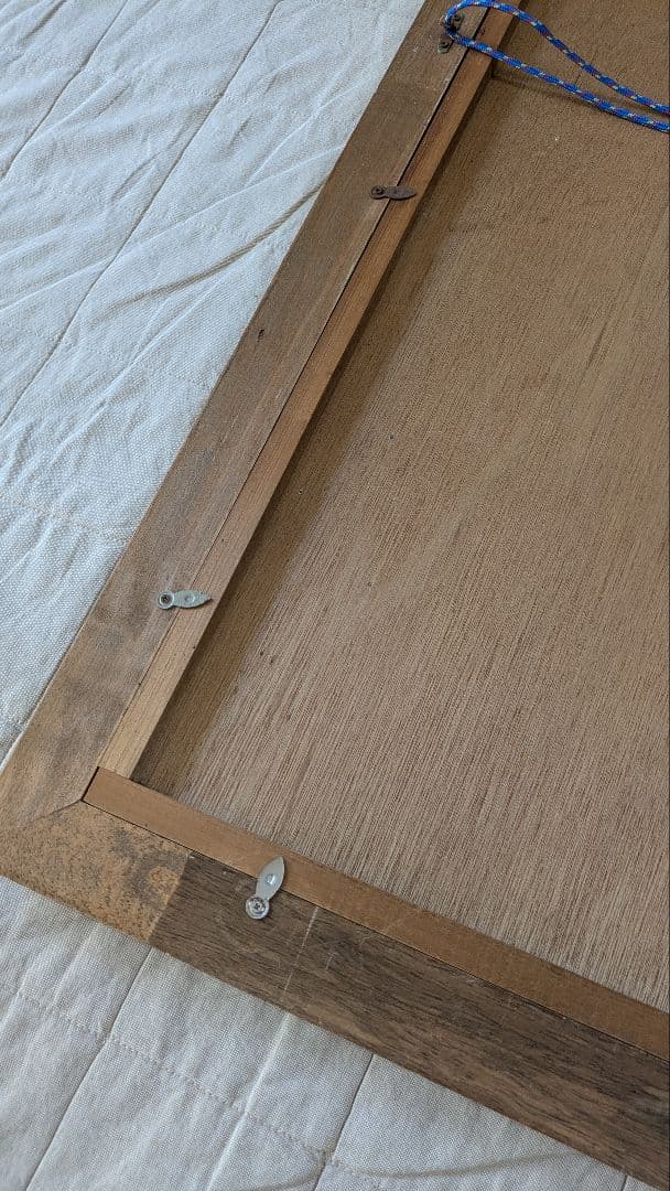 新道繁 リトグラフ 松 ガラス入り 額つき 【自宅保管品】