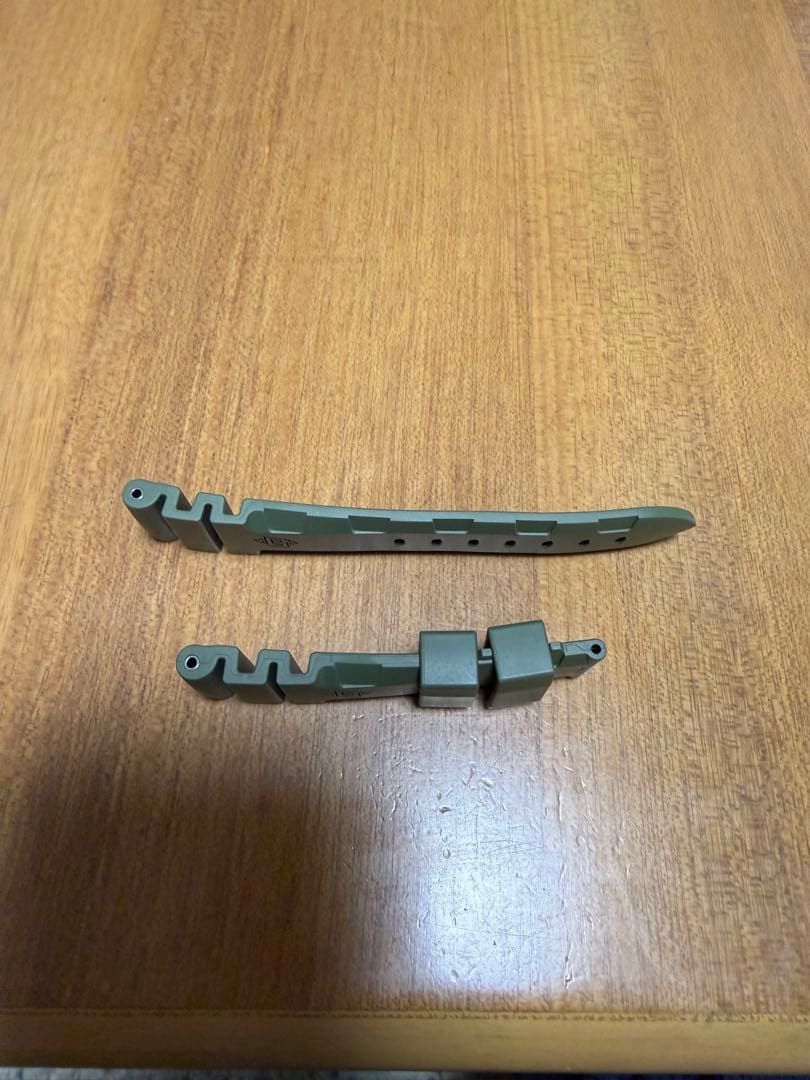 パネライ 純正22/20㎜ カーキ アコーディオンラバーBAバックル