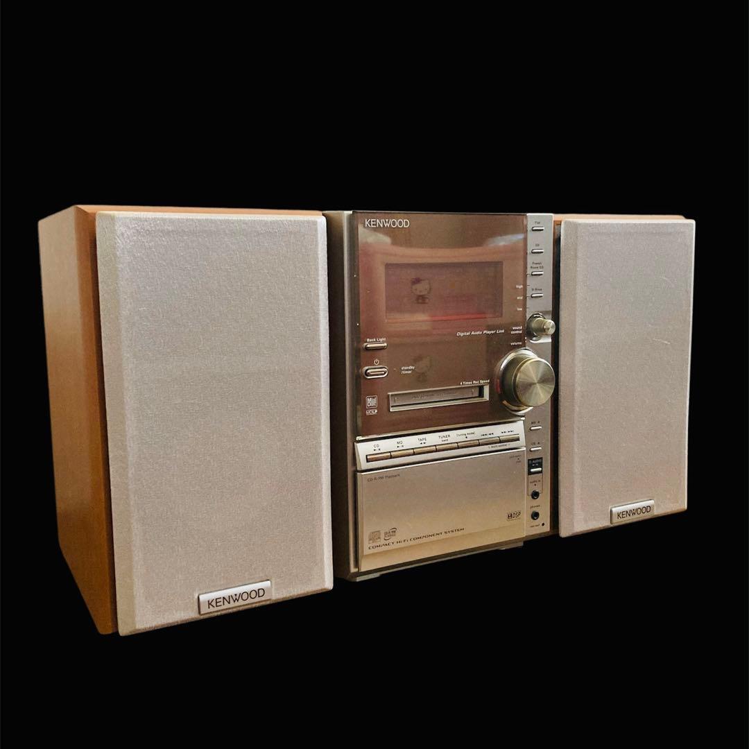 【良品】KENWOOD CD／MD／カセット／ラジオ／コンポ SV-3MD