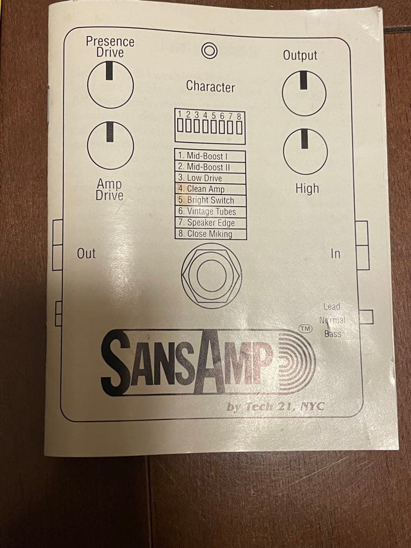 初期型　Tech 21 SansAmp ギターエフェクター